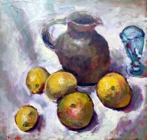 Pot et fruits